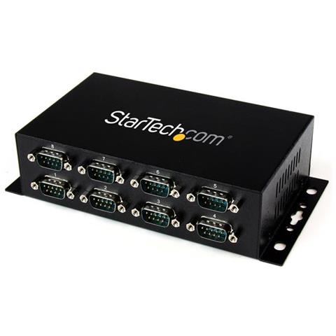 Hub adattatore USB a DB9 RS232 seriale 8 porte - Guide DIN industriali DIN e montabile a parete - Foto 1