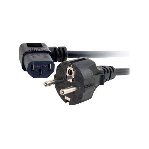 Cavo di alimentazione standard C2G 88534 - 2 m Lunghezza - IEC 60320 C13 - CEE 7/7 - 110 V AC, 220 V AC Voltage Rating - Nero - Foto 2