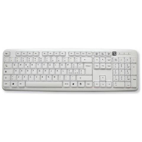 Tastiera USB 8057685309203 (Layout Italiano) Colore Bianco - Foto 3