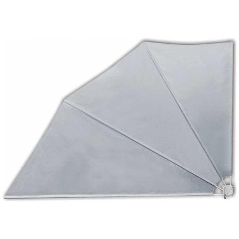 Tenda Laterale per Balcone Pieghevole Grigia 160x240 cm - Foto 1