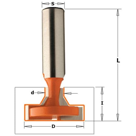 Fresa Per T-slot Hw Z2 S=12 D=11/28x13.5 Dx 950.603.11 - Foto 1
