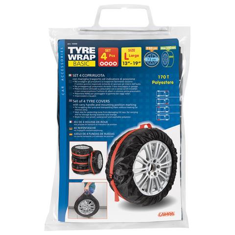 Set 4 Copriruota Tyre-wrap Basic In Polyester - Foto 1