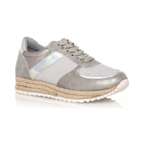 66652 Sneakers Stringate Corda E Argento - 40 Argento - Foto 1