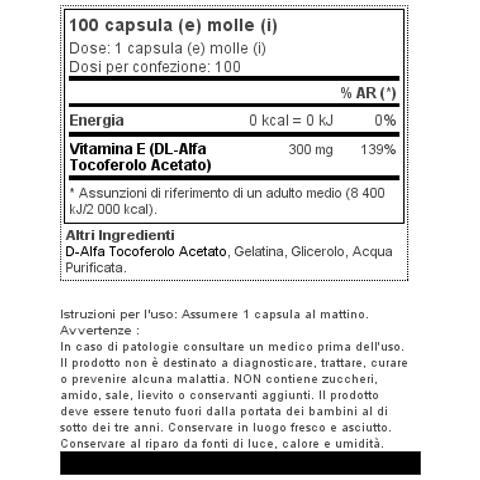 Vitamin E 100 Softgels - - Antiossidanti - - Foto 2