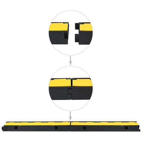 Dosso Passacavi Con 1 Canale In Gomma 100 Cm - Foto 3