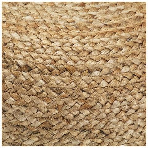 Pouf Lavorato A Mano 45x30 Cm In Juta - Foto 3