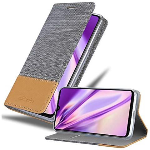 Custodia Compatibile Con Huawei P30 Pro In Grigio Chiaro Marrone - Coperchio Protettiva Con Chiusura Magnetica, Funzione Stand E Tasca Per Le Carte - Foto 1