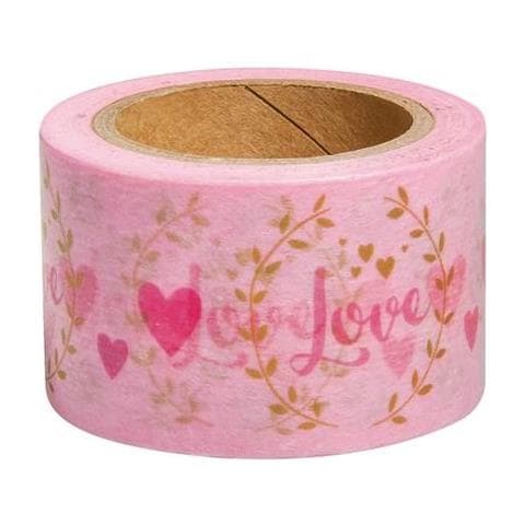 Nastro Adesivo Love Con Sfondo Bianco - 15 M X 3 Cm - Foto 3