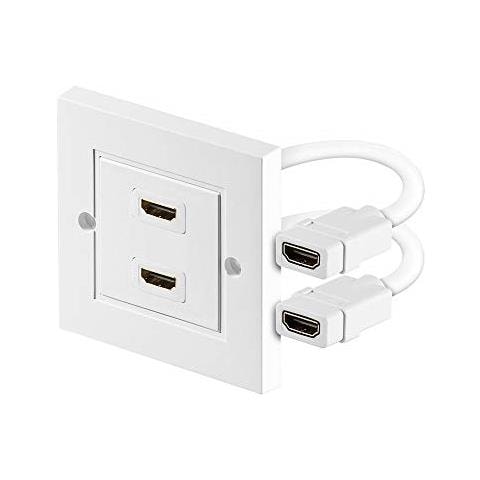 Presa universale CAT 6A incl. telaio di montaggio superficie, 2x