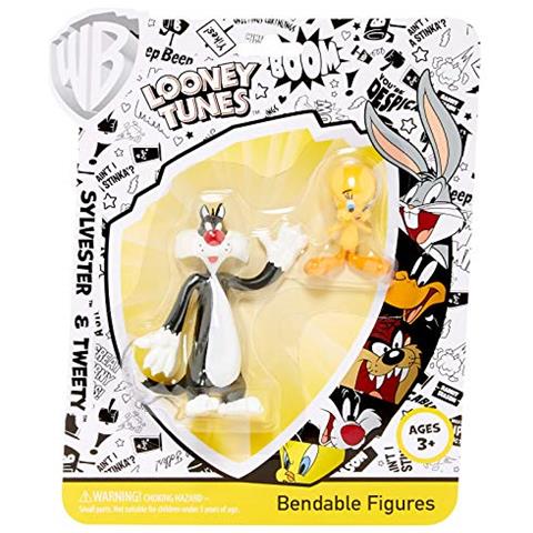 Looney Tunes Action Figures Tweety & Sylvester Bendable Pair Lt-4806 - Foto 1