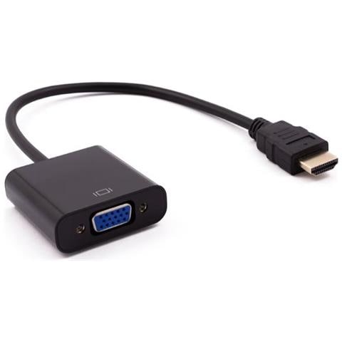 ADATTATORE HDMI - VGA M /H 0,15 m HDMI tipo A (Standard) VGA (D-Sub) Nero - Foto 1