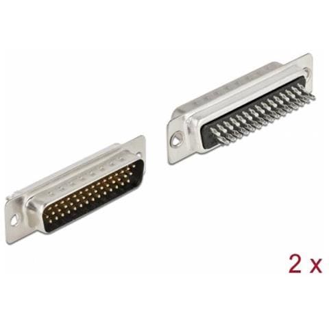 Connettore Metallico D-sub Hd A 44 Pin, Versione A Saldare, 2 Pezzi - Foto 1