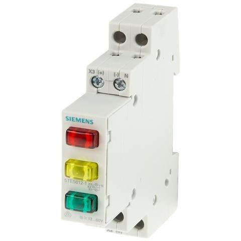 Indicatore Luminoso Siemens Sentron 5te5803 3 Spie Rosso Verde Giallo Ip20 - Foto 1
