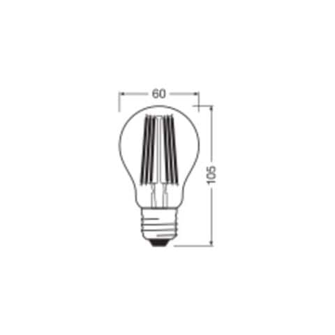 Ledvance A Lampadina Led E27 Trasparente 8.2w 1521lm 2700k Dimmerabile Ip20 300° [lv-4099854065927] - Foto 4