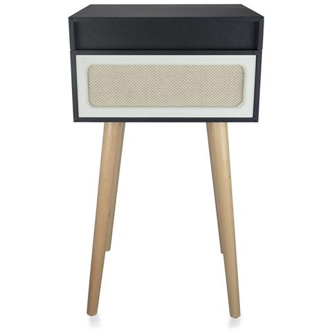 Giradischi Detroit Vintage Wireless Bluetooth 5.0 Radio FM Altoparlanti Stereo 2x 5 Watt Uscita RCA e Cuffie - Foto 8