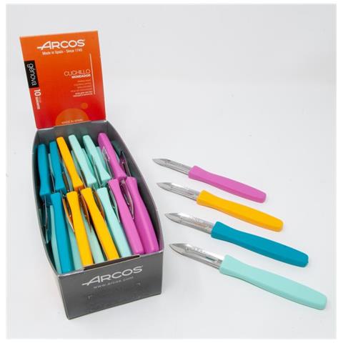 Pelatrice Arcos - Confezione Da 36 Pezzi. Pelatrici In 4 Colori. 60 Mm. Imballato In Una Scatola Da Esposizione. - Foto 1
