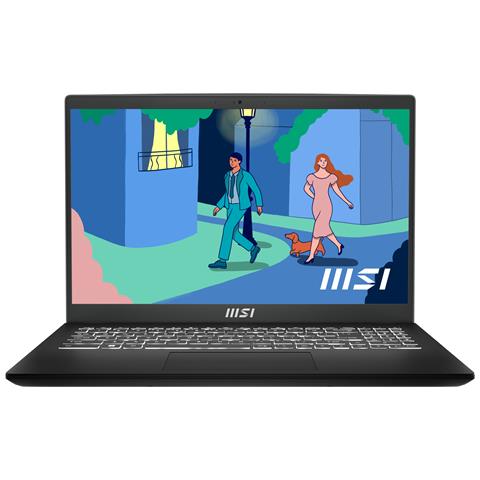 Modern 15 B12MO-640PL Intel® Core™ i5 i5-1235U Computer portatile 39,6 cm (15.6") Full HD 16 GB DDR4-SDRAM 512 GB SSD Wi-Fi 6 (802.11ax) Windows 11 Home Nero - Foto 1