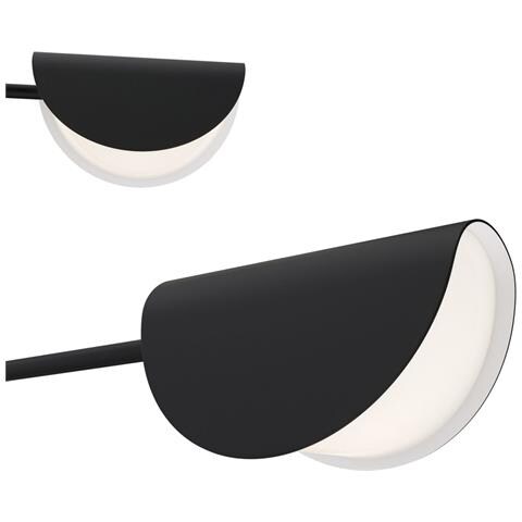 Lampadario A Sospensione Moderno Mollis Metallo Nero Acrilico 8 Luci G9 7w - Foto 4