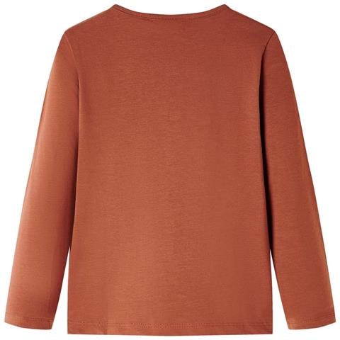 Maglietta Da Bambina A Maniche Lunghe Cognac 128 - Foto 2