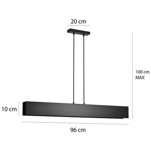 Lampada A Sospensione Gentor - Nero - Acciaio Verniciato A Polvere - 96x100x6 Cm - Foto 2