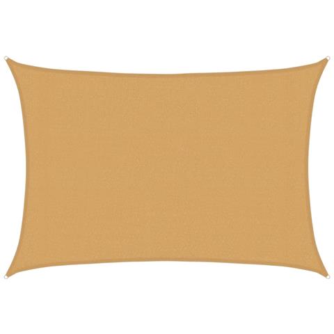Vela Parasole 160 G /m Rettangolare Sabbia 3x5 M In Hdpe - Foto 1