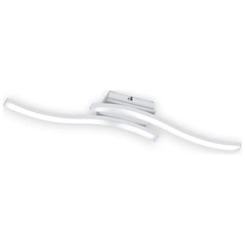 Plafoniera Lampadario 2 Strisce Led Bianco Elegante Moderno Da Interno 5w Route - Bianco Opaco - Foto 1