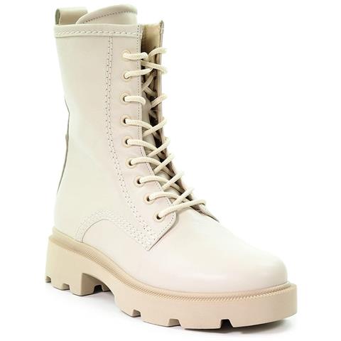 Beige Casual Closed Booties Stivaletti Pelle Scarpe Donna Beige Eu 39, 32755-61 - Foto 1