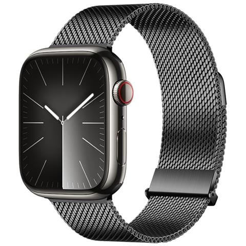 Cinturino Graphite Milanese Loop Per Apple Watch Grey L - Foto 1