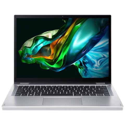 Aspire 5 A3SP14-31PT-C326 N100 Ibrido (2 in 1) 35,6 cm (14") Touch screen WUXGA 4 GB LPDDR5-SDRAM 128 GB SSD Wi-Fi 6 (802.11ax) Windows 11 Home in S mode Argento - Foto 1