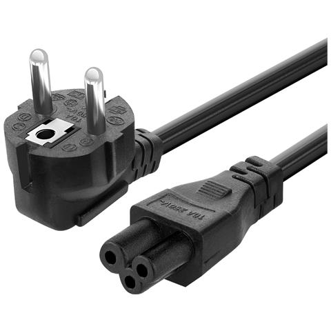 Cavo Di Alimentazione Schuko A C5 Per Pc, Stampante, Proiettore 1,5 M., Nero - Foto 5