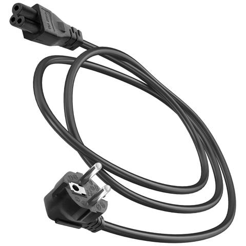 Cavo Di Alimentazione Schuko A C5 Per Pc, Stampante, Proiettore 1,5 M., Nero - Foto 1