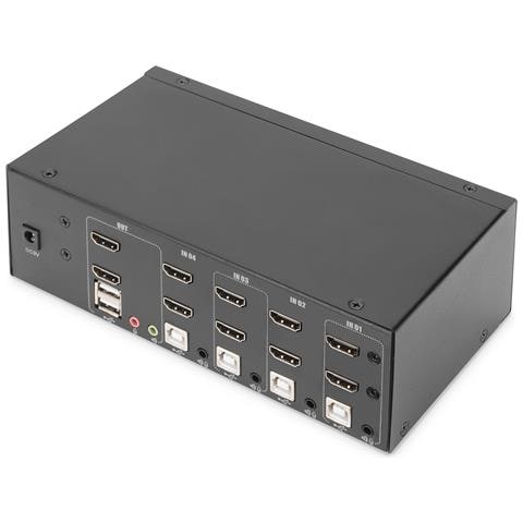 Switch KVM, 4 porte, schermo doppio, 4K, HDMI® - Foto 2