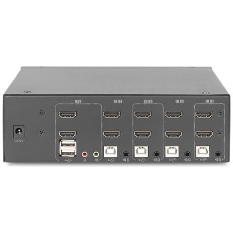 Switch KVM, 4 porte, schermo doppio, 4K, HDMI® - Foto 4