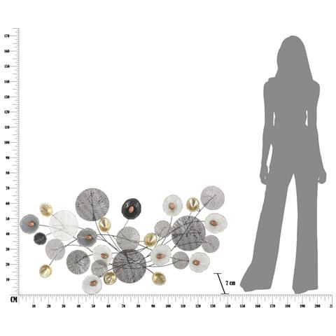 Decorazione In Metallo 3d Cerchi 1 - Multicolore - Metallo - 135x7,5x69 Cm - Foto 8