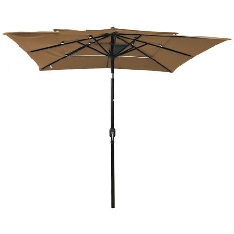 Ombrellone A 4 Livelli Con Palo In Alluminio Talpa 2,5x2,5 M - Foto 1