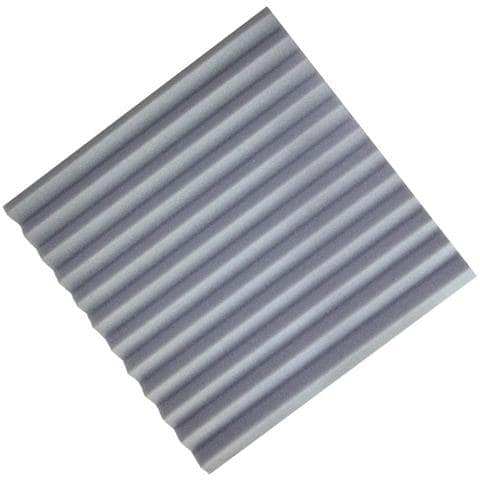 Pannelli Fonoassorbenti In Schiuma Ad Alta Densità Con Retro Autoadesivo Per Riduzione Del Rumore Grey M - Foto 1