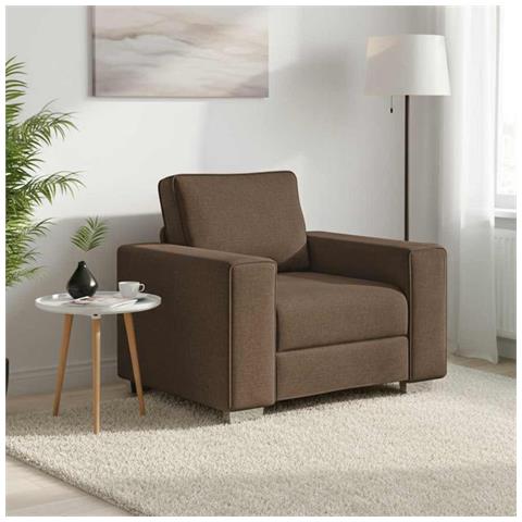 Poltrona  Marrone 59 cm in Tessuto - Foto 2