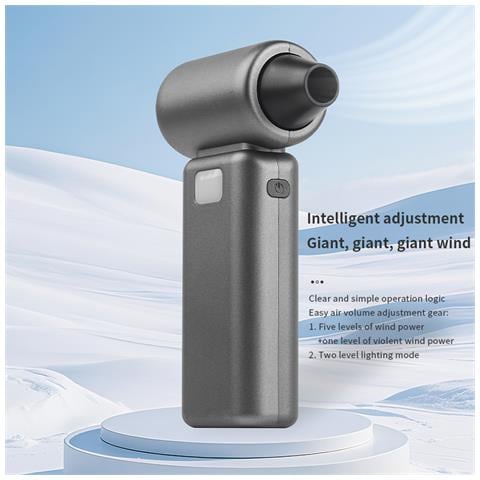 Ventola Portatile: Raffreddamento Portatile Con Display A Led Grey - Foto 6