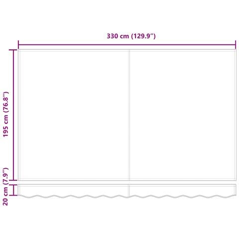 Tessuto di ricambio per tenda da sole grigio chiaro per telaio 3.5x2 m - Foto 8