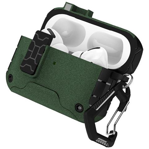 Custodia Protettiva Compatibile Con Airpods 4 - Tpu+pc, Magnetica, Supporto Ricarica Wireless Green - Foto 1