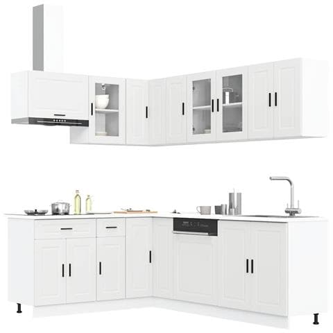 Set Mobili da Cucina 11 pz Porto Bianchi Legno Multistrato - Foto 2