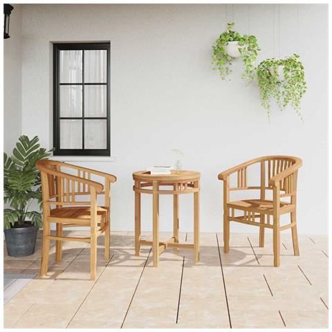 Sedie da giardino 2 pcs Marrone 63 x 58 x 89 cm - Foto 2