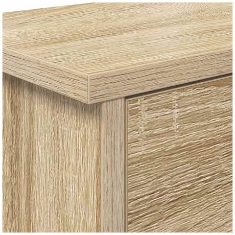 Appendiabiti a muro con porta rovere sonoma 80 x 20 x 30 cm - Foto 9