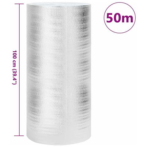 Riflettore di calore per termosifoni Argento 1 x 50 m Alluminio - Foto 5