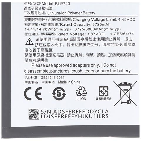 Batteria Li-ion 3.87v Per Smartphone Oneplus 7t Compatibile Blp743 - Foto 2