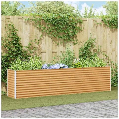 Letto rialzato da giardino 290 x 50 x 68 cm Acciaio zincato - Foto 2