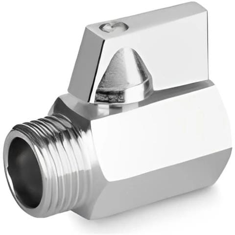 Valvola A Sfera Mini Ottone Cromato 1/2 - Foto 1