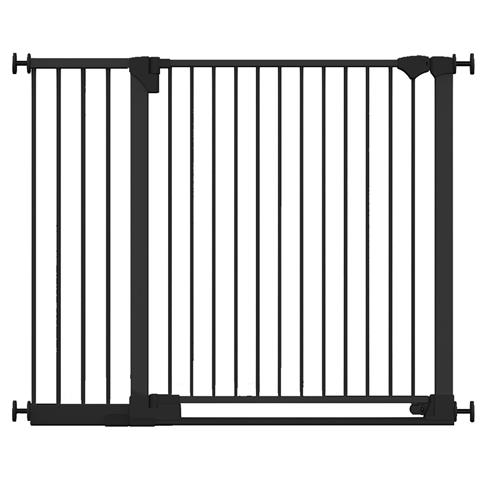Safetots Cancelletto Safestep, Nero, 124cm - 131cm, Passaggio Extra Basso, Apertura Extra Larga Di 81cm - Foto 1