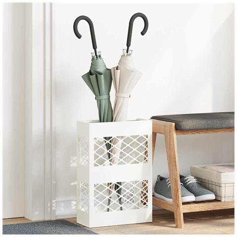 Supporto per Ombrellone Bianco 28 x 12 x 41 cm Acciaio - Foto 2