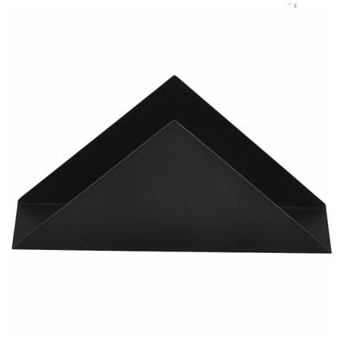 Porta Tovaglioli Triangolare In Acciaio Inox Minimalista Moderno - Elegante Dispenser Di Tovaglioli Black - Foto 1